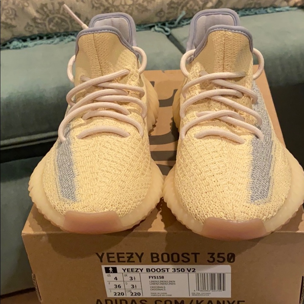 Size 4 Yeezy 350 Linen